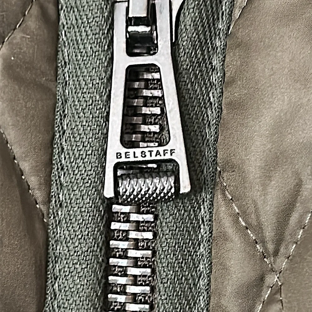 Belstaff Army Green Aynsley Diamond Quilted Jacket Coat **Sz 44/US Size L** 💚💚 - Picture 7 of 10